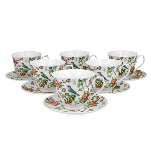 Filiżanka porcelanowa DUO Crocus Ptak na gałęzi 250 ml