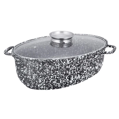 KB7366-BRYTFANKA ALUMINIOWA 38CM Z POWŁOKĄ 8L