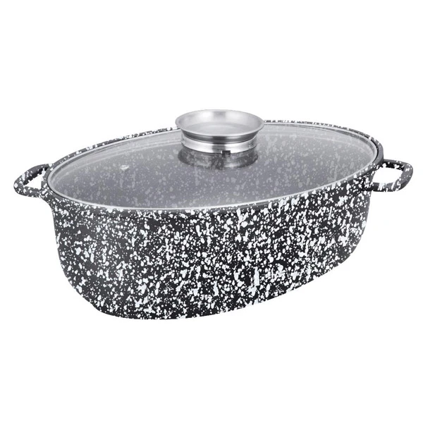 KB7366-BRYTFANKA ALUMINIOWA 38CM Z POWŁOKĄ 8L