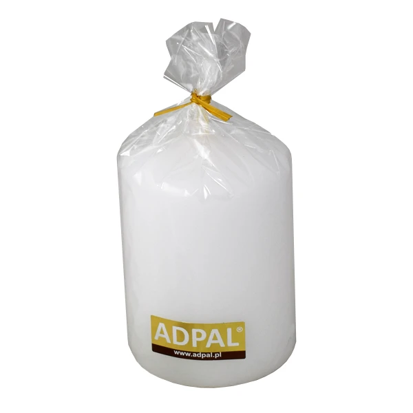 Świeca pieńkowa Adpal 10 x 7 cm matowa biała