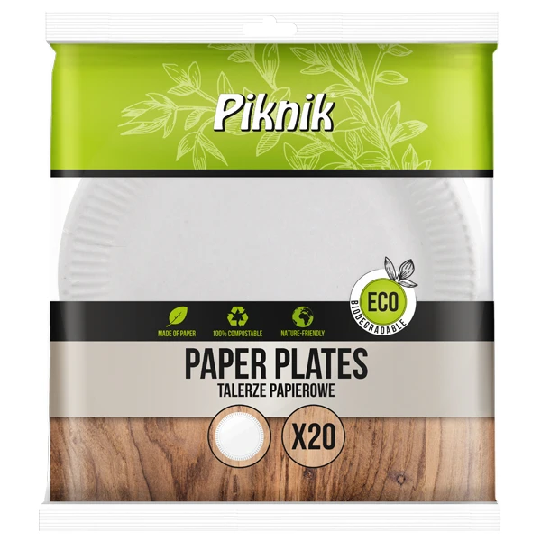Tacek papierowy Piknik 23 cm 20 sztuk