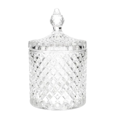Cukiernica szklana fi 10,5 × h 16,5 cm 600 ml