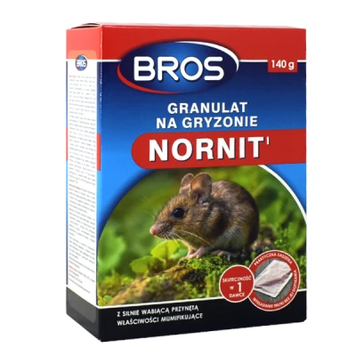 Granulat na gryzonie BROS Nornit 140 g
