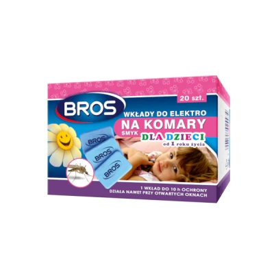 Wkłady do elektrofumigatorów BROS dla dzieci 20 sztuk