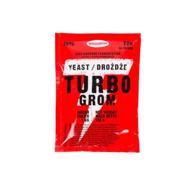 DROŻDŻE GORZELNICZE TURBO GROM 72H 120G BROWIN