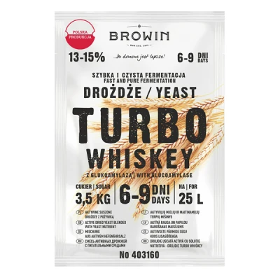 Drożdże gorzelnicze Browin Turbo Whiskey