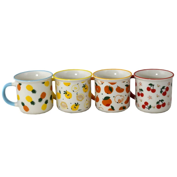 Kubek porcelanowy 355 ml Owoce mix